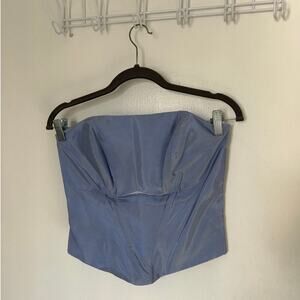 Vintage Baby Blue Corset Top